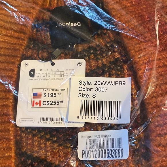 Desigual Multicolored Sweater Size S Designer - Picture 4 of 6